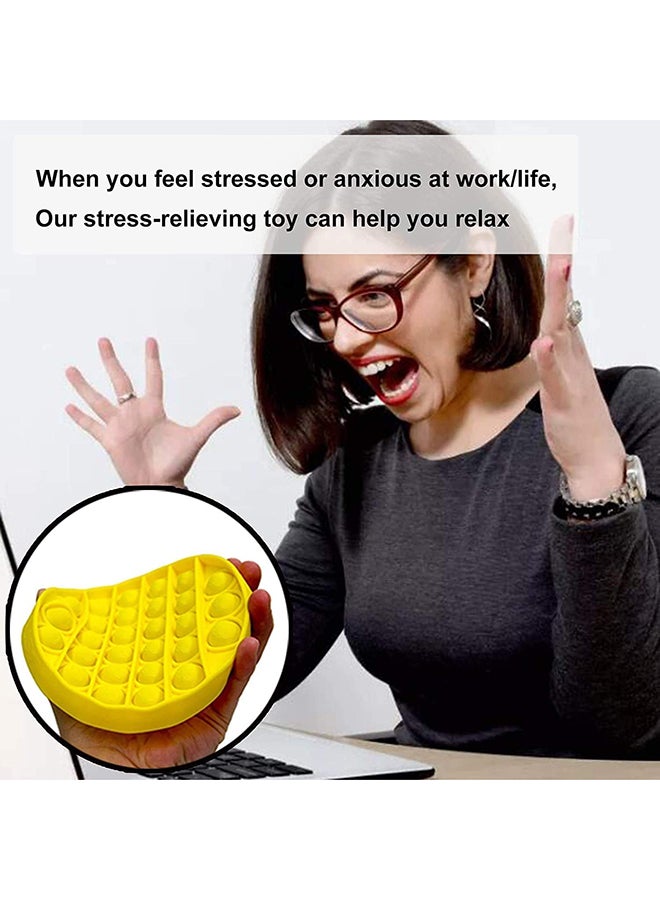 يو-هومي لعبة فقاعة فيدجت صغيرة الحجم ومحمولة وخفيفة الوزن وغير سامة لتخفيف التوتر تعمل بالدفع 13x1x13سم - Image 4