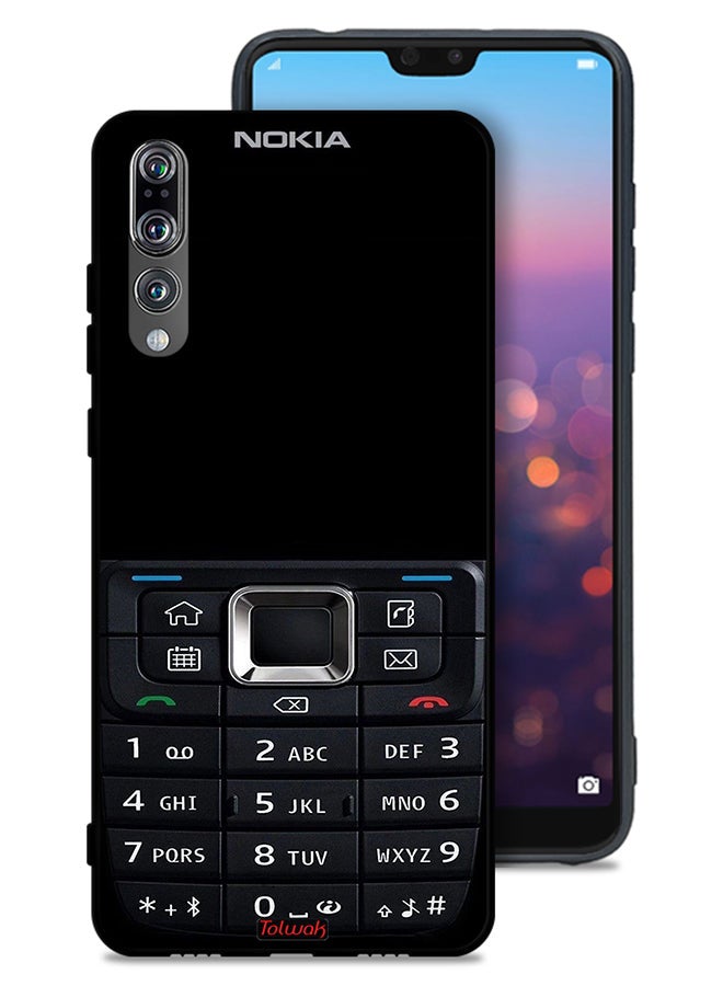 Tolwak Huawei P20 Pro Protective Case Cover Old Phone Pattern - Image 1