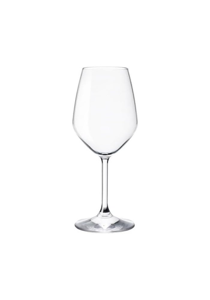 Bormioli Rocco Set of 4 White Wine Glasses - 14.75 oz Crystal Clear Star Glass with Laser Cut Rim - Image 4