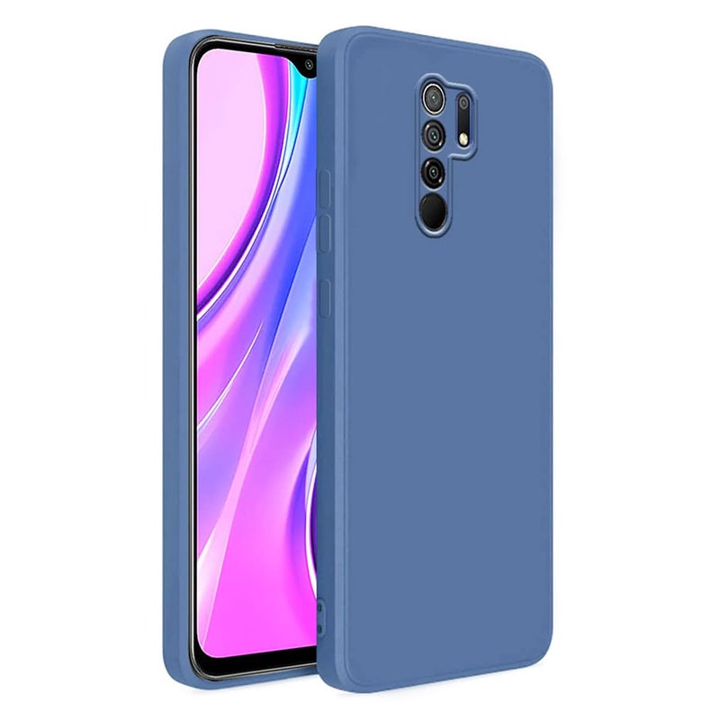 LIRAMARK Silicone Soft Back Cover Case for Xiaomi Poco M2 / Redmi 9 Prime (Silicone Blue) - Image 4