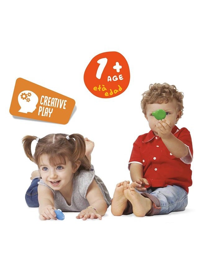 carioca Baby Teddy Crayons for 1+ Year - Pack of 6 - Image 4