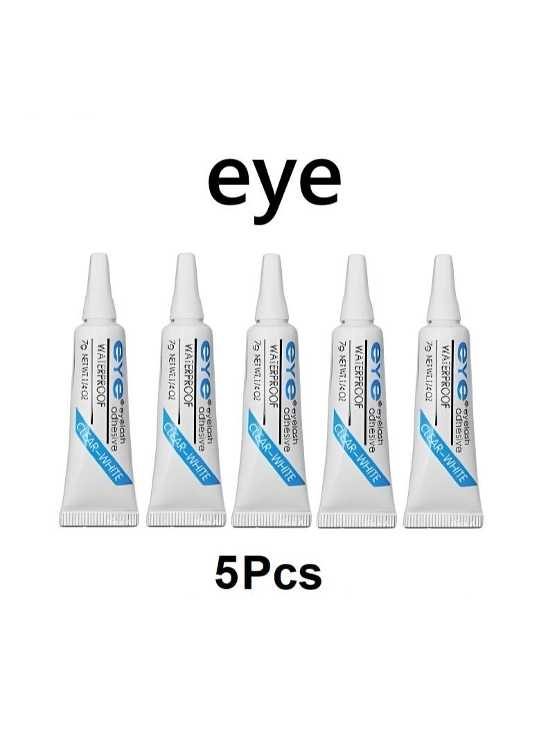 Eye 5Pcs Eyelash Waterproof Adhesive Clear/White - Image 1
