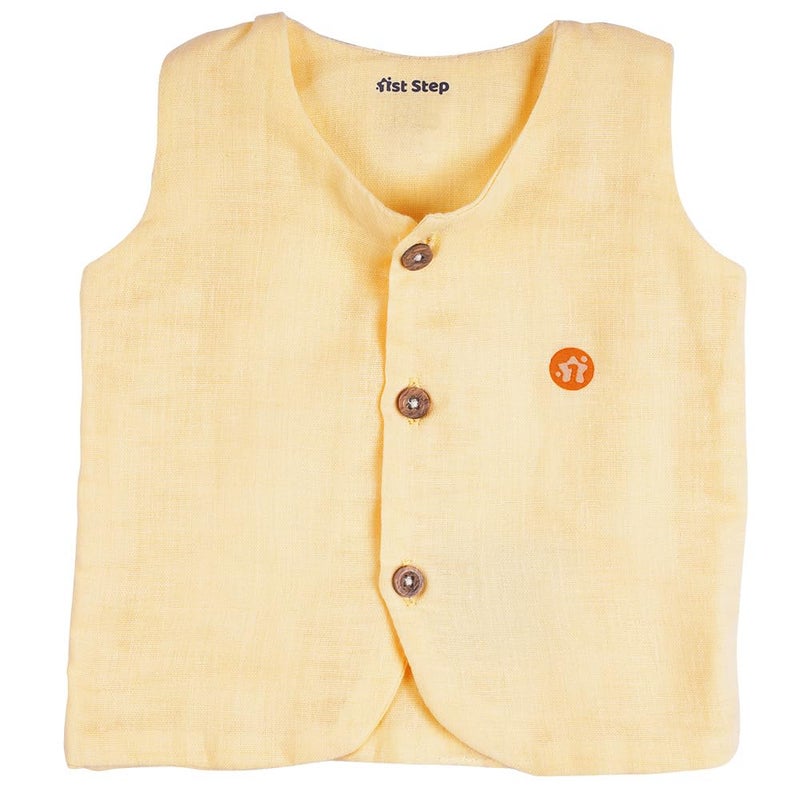 1ST STEP Button Type 100% Muslin Colored Jhablas (3-6 Months, Multicolor 2) - Image 4