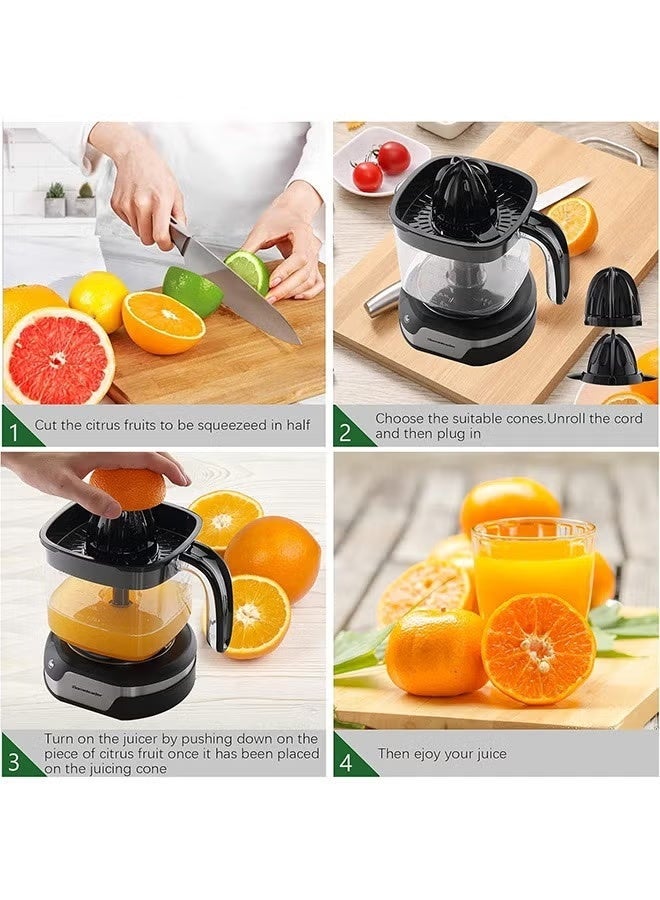 RAF Electric Citrus Juicer with 2 Cones BPA Free  1.2L Capacity  Perfect for Oranges  Lemons  and Limes - Image 2