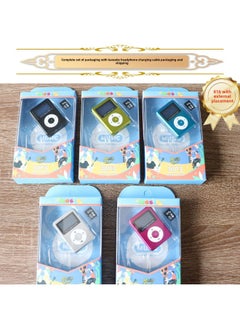 Generic There Is An Off-screen Card Mp3 Student Mini Flashlight MP3 Player Full Set Of Accessories Packaging With Song Card Mp3-Body Color:803 Host + 128m (card) + Paper Box Earphones Charging Cable-Memory Capacity:Complete Package With 128m Card  - Image 3