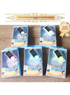 Generic There Is An Off-screen Card Mp3 Student Mini Flashlight MP3 Player Full Set Of Accessories Packaging With Song Card Mp3-Body Color:803 Host + 128m (card) + Paper Box Earphones Charging Cable-Memory Capacity:Complete Package With 128m Card  - Image 1