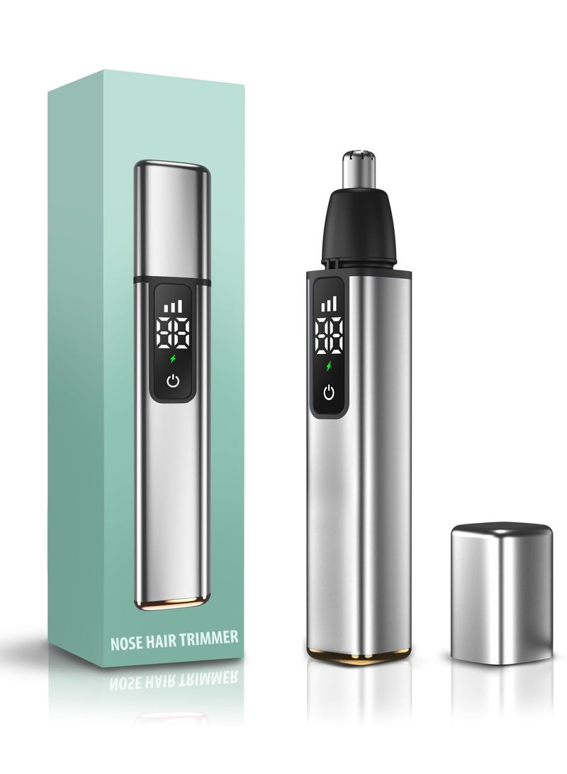 Excefore Ear and Nose Trimmer for Men, 2024 Professional USB Rechargeable Nose Hair Trimmer for Men and Women, Painless Waterproof Eyebrow Facial Hair Removal Nose Clipper  - Image 1