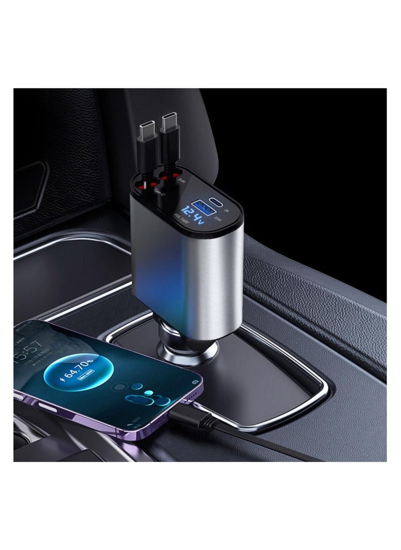 Generic - 4-in-1 Retractable Charger - Compact, Multi-Device Charging Solution - Image 1
