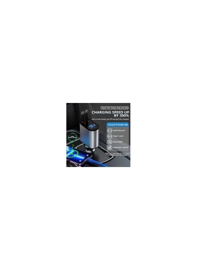 Generic - 4-in-1 Retractable Charger - Compact, Multi-Device Charging Solution - Image 1