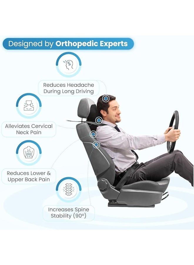Car Headrest Memory Foam Neck Pillow - Universal Ergonomic Design - Image 2