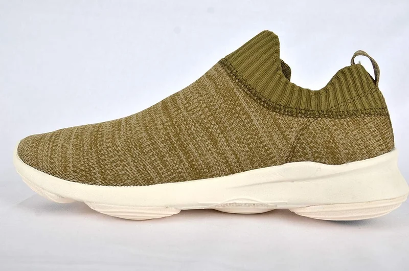 هاش بابيز HUSH PUPPIES Olive Leather Slip-On Shoes