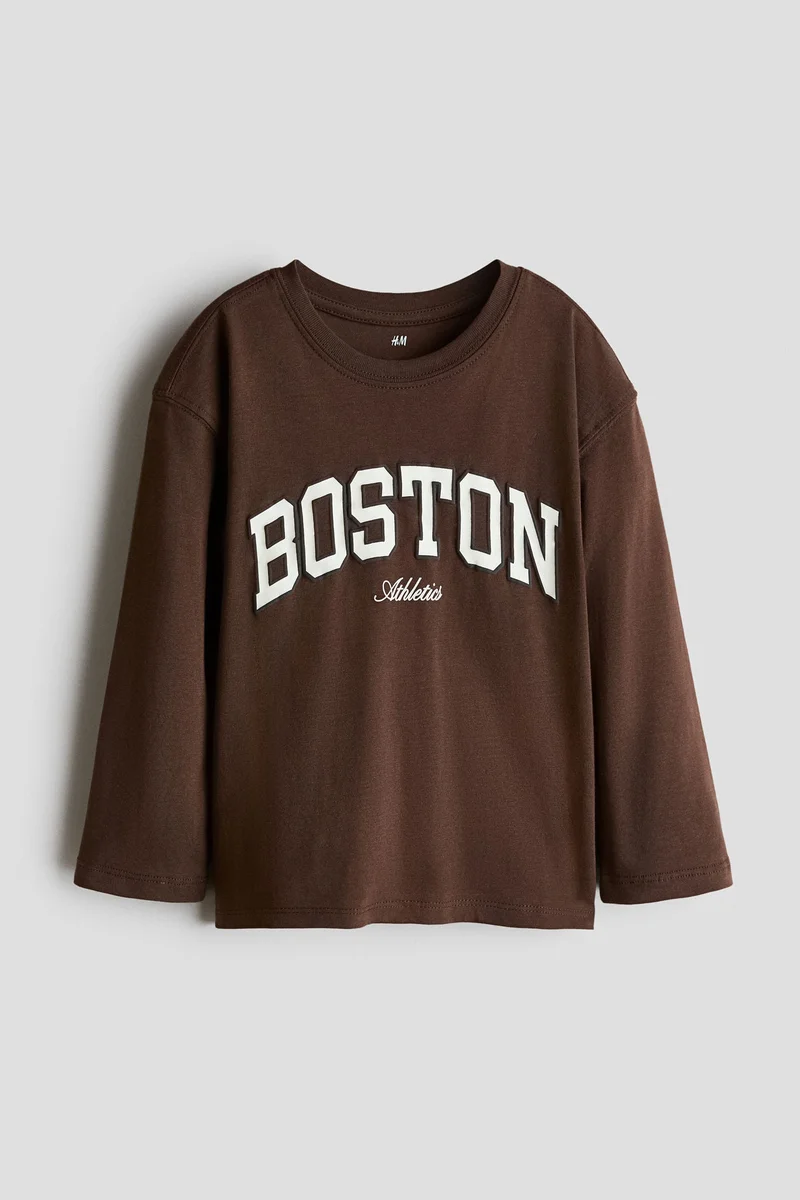 H&M Printed long-sleeved T-shirt