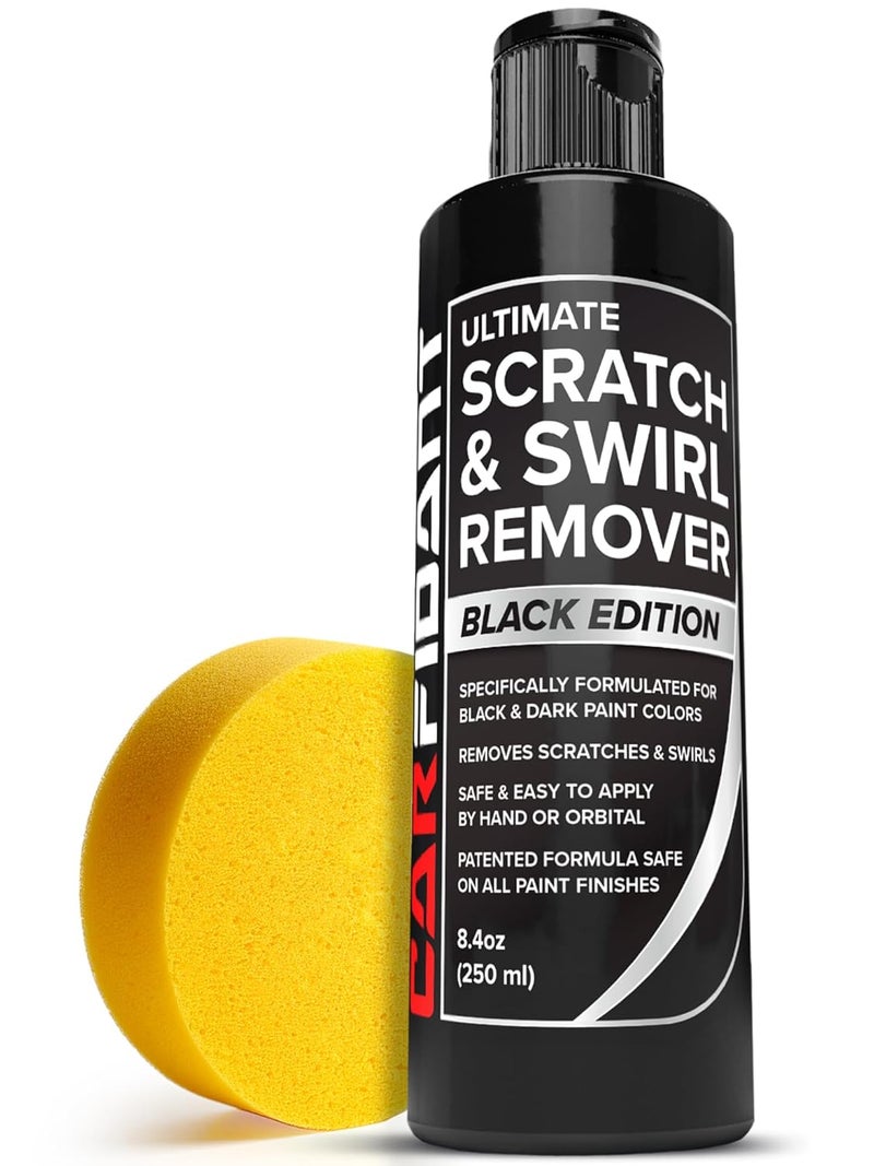 CARFIDANT Black Scratch and Swirl Remover - Car Scratch Remover for Paint Scratches - Polishing Compound for Cars Kit with Buffer Pad - Buffing Compound for Car Paint Restorer - Image 1