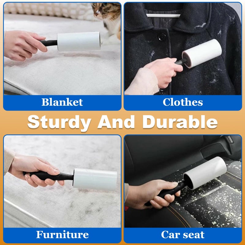 Lint Roller, 660 Sheets with 3 Handles, Pet Hair Remover for Laundry and Clothes, Extra Sticky Lint Rollers for Pet Hair, Dog & Cat Hair Removal Tool, Reusable Lint Brush for Furniture, Car, Wardrobe - Image 3