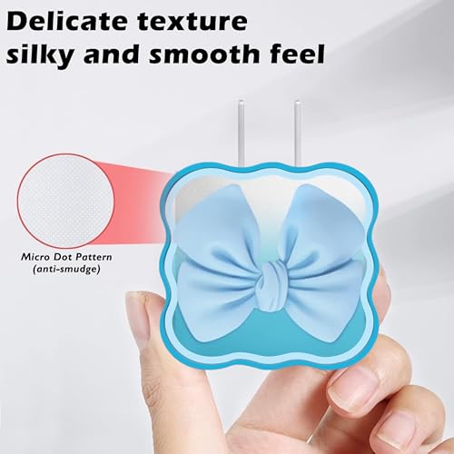 Like Star® Charger Protection Cover 4 in 1, Compatible for iPhone Charger only 18W & 20W, Spiral Cable Protector for Charging Cable, Charger Protector with 3D Design - Image 5