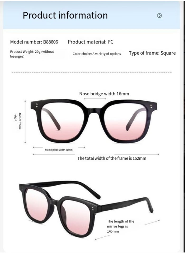 General Retro round sunglasses for men and women fashion colored UV400 sunglasses two point rice nail gradient color sunglasses summer plain sunglasses  - Image 3