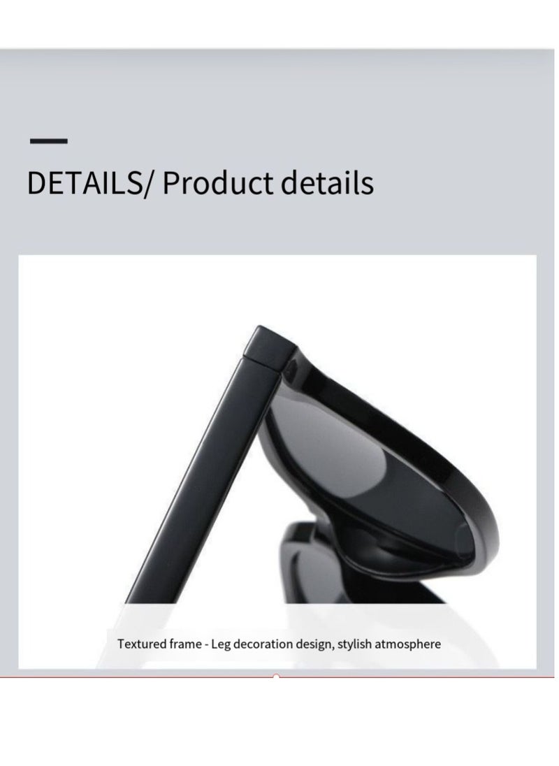 General Retro round sunglasses for men and women fashion colored UV400 sunglasses two point rice nail gradient color sunglasses summer plain sunglasses  - Image 4