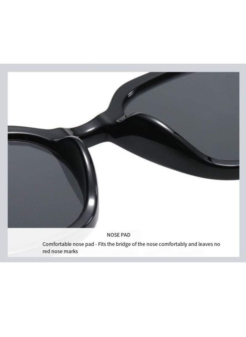 General Retro round sunglasses for men and women fashion colored UV400 sunglasses two point rice nail gradient color sunglasses summer plain sunglasses  - Image 5
