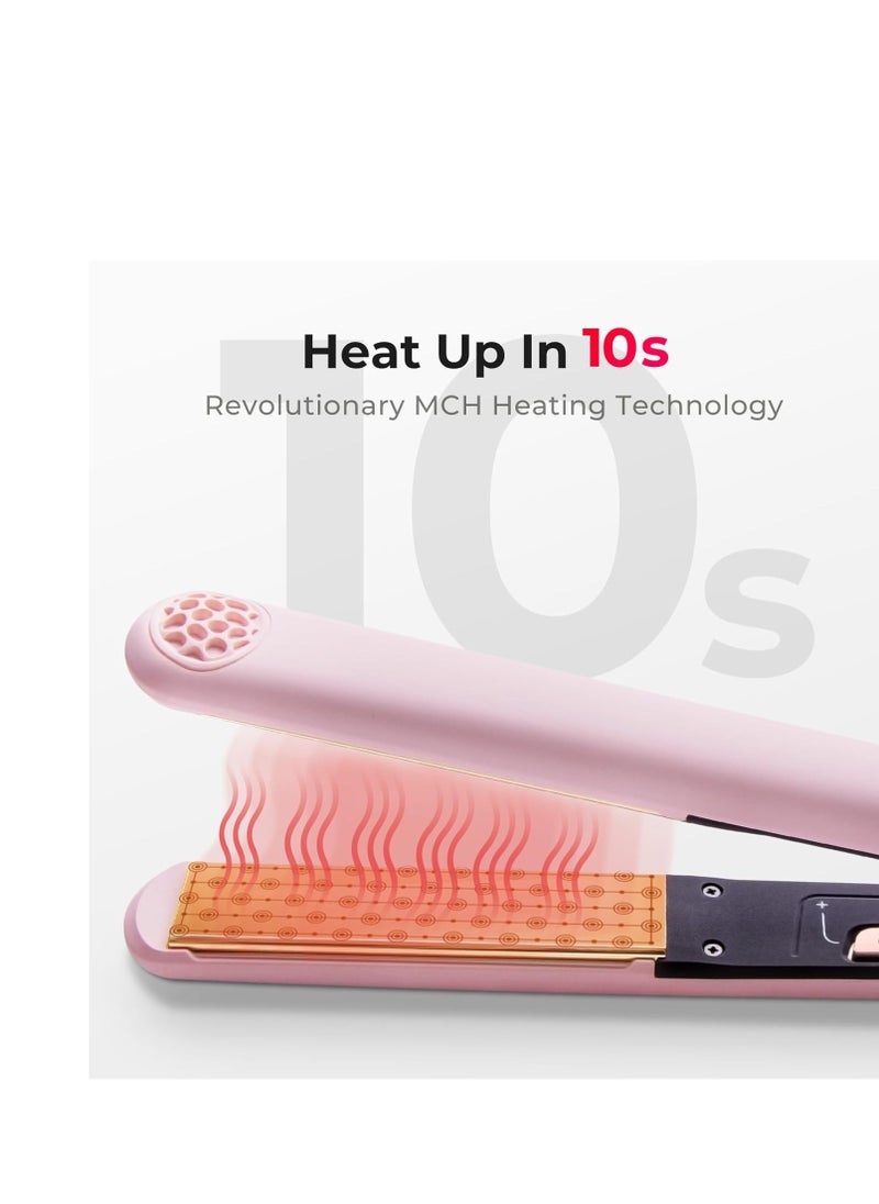 TYMO TYMO Flat Iron Hair Straightener and Curler 2 in 1 with 10s Fast Heating, 1 Inch Professional Titanium Straightening Curling Iron with 32 Adjustable Temp and Automatic Shut Off  - Image 3