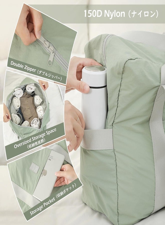 تراي وندر حقيبة سفر TRIWONDER مقاومة للماء، حقيبة حمل لعطلة نهاية الأسبوع، حقيبة مستشفى للولادة، حقيبة أمتعة ليلية مع جيب لعربة السفر (03 أزرق داكن) - Image 3