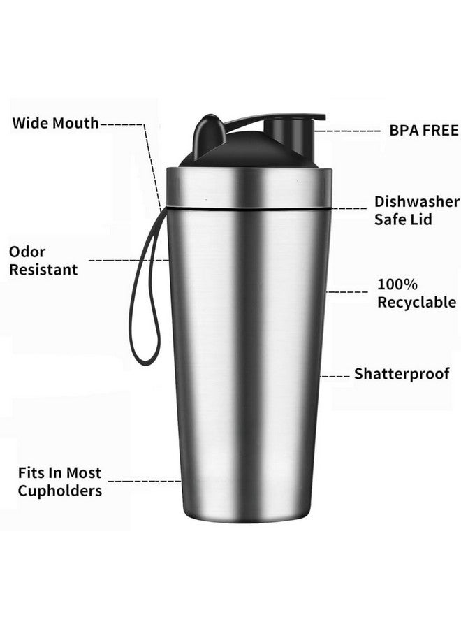 MIJILIX Premium FIT-X 1000ml Stainless Steel Gym Shaker Bottle with Carrying Strip & Leakproof Lid Matte Silver Coated, Rounded Base, Stylish Cap (1000ML) - Image 3