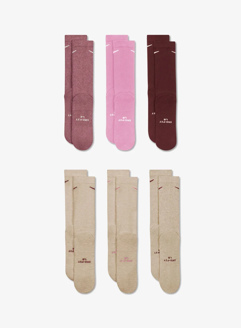 Nike 6-Pack Everyday Elevated Crew Socks