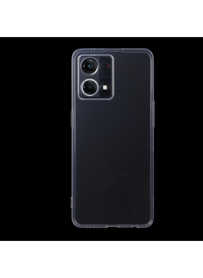 اس-توب جراب لهاتف OPPO F21 Pro / Reno7 4G النسخة الأجنبية 0.75 مم جراب هاتف TPU شفاف فائق النحافة - Image 2