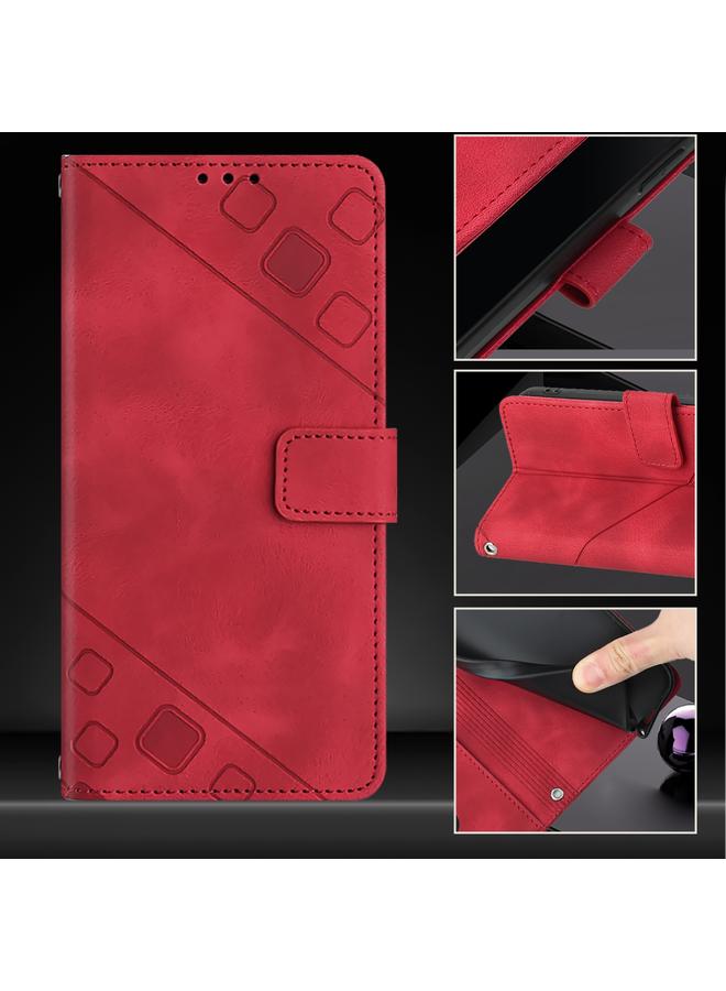 S-TOP Case For OPPO F25 Pro 5G India Skin-feel Embossed Leather Phone Case - Image 5