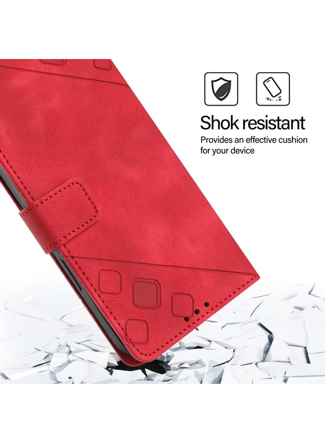 S-TOP Case For OPPO F25 Pro 5G India Skin-feel Embossed Leather Phone Case - Image 4