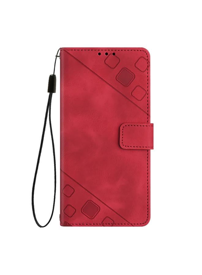 S-TOP Case For OPPO F25 Pro 5G India Skin-feel Embossed Leather Phone Case - Image 2