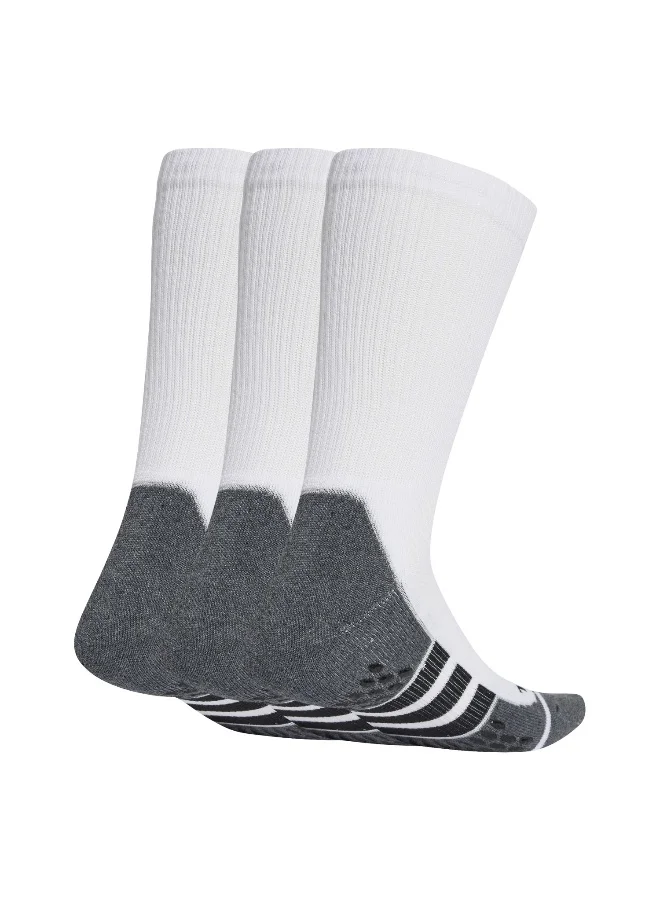 Adidas Prf Grp Cc Crw White Training Socks For Unisex 4.5 - 5.5
