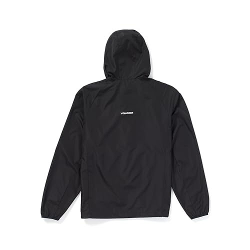 Volcom Men's Wavern Water Resistant Windbreaker Light Jacket Black Small - Image 3