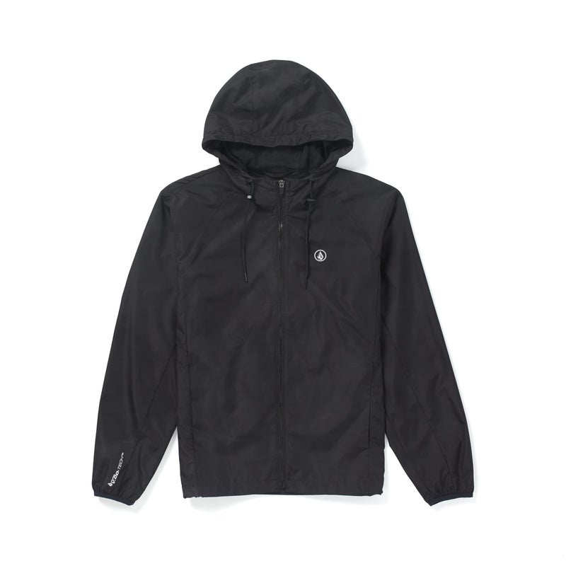 Volcom Men's Wavern Water Resistant Windbreaker Light Jacket Black Small - Image 5