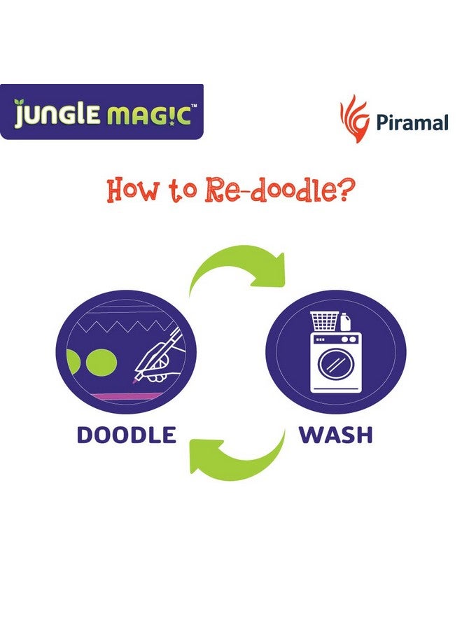 Jungle Magic Doodle Artz Music, White, Cotton - Image 4