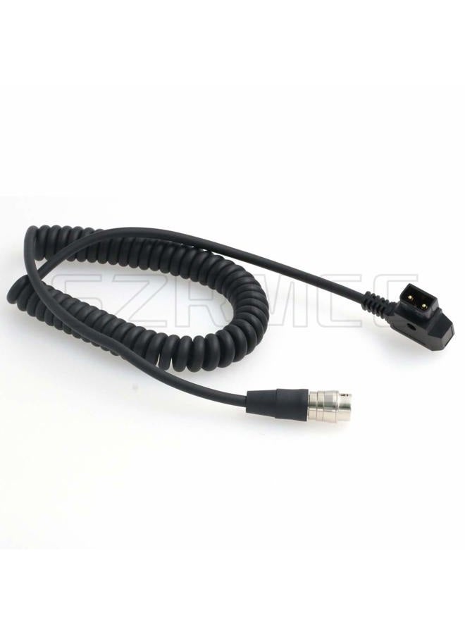 SZRMCC D tap to 12Pin Hirose Female Coiled Cable GH4 Power for Canon Fujinon Nikon B4 2/3" Lens (Coiled Cable) - Image 4