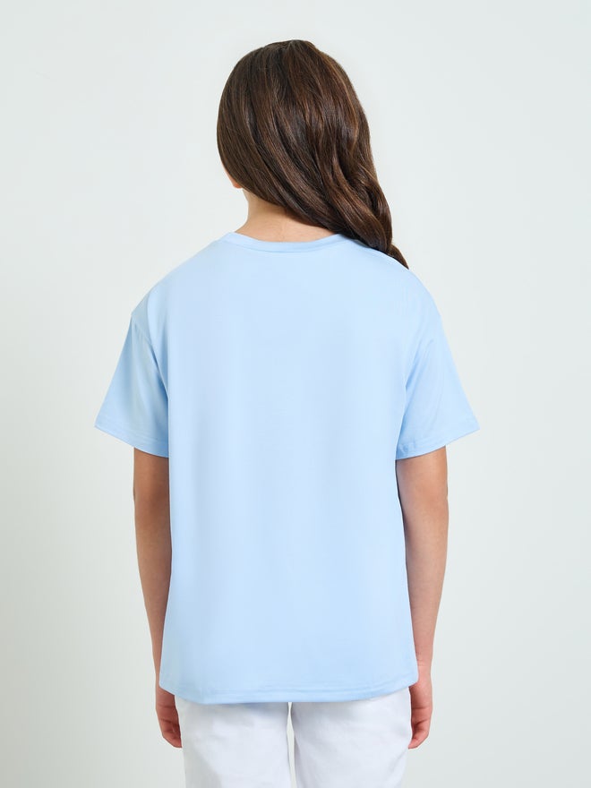 Styli Teen Girls Tulip Print Oversized T-Shirt - Image 4