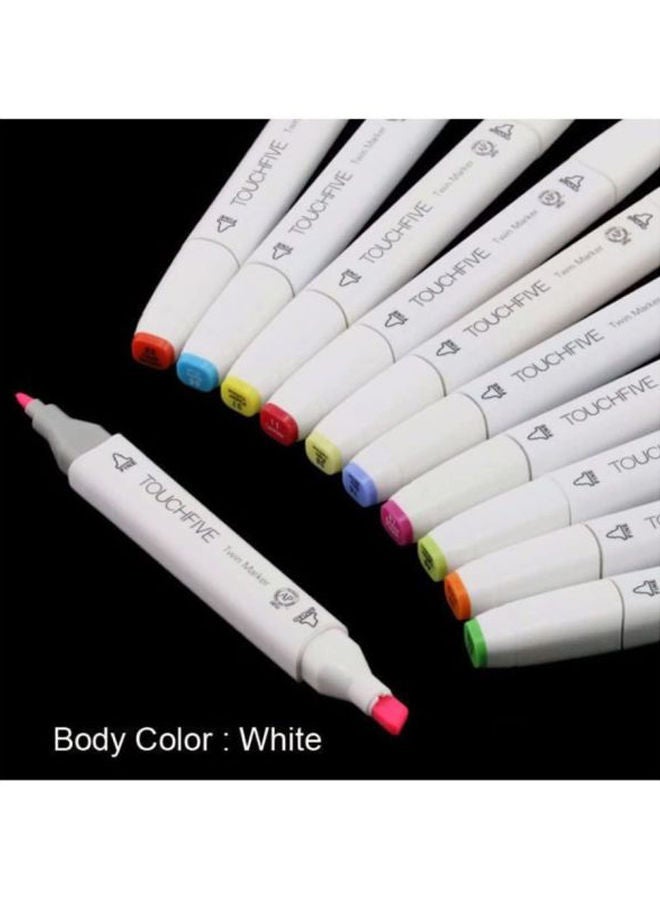 TOUCHFIVE 80-Piece Professional Graphic Design Marker Set Multicolour - Image 2