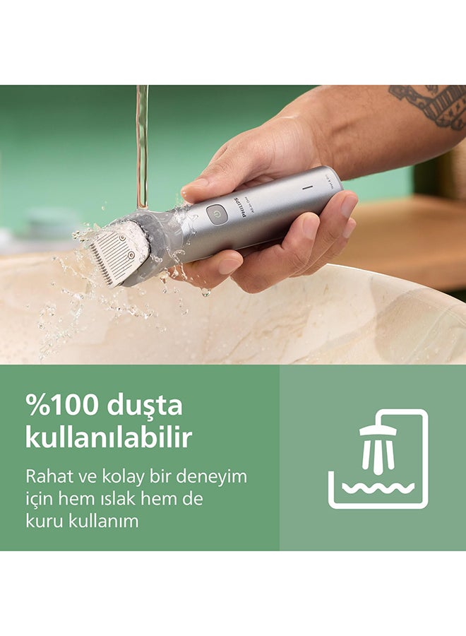 Philips All-in-One Trimmer MG5942/15 | 13-in-1 Face, Hair & Body Grooming | Maintenance-Free Self-Sharpening Blades | 120min Cordless | Fully Waterproof | USB-A Charging | Pouch Grey - Image 4