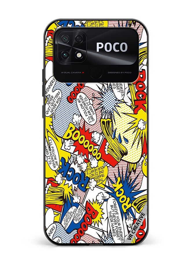 VR CREATIVE Protective Case Cover For Xiaomi Poco C40 Pop Art Design Multicolour - Image 1