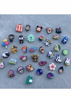 Excefore Shoe Decoration Charms for Crocs 100 Pcs Assorted Croc Charms Pins Sandals Buckle Party Birthday Gift Bracelet Wristband Decorations for Adult Men Women Kids  - Image 3