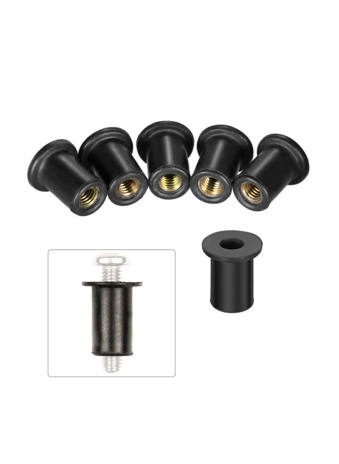 Generic 6-Piece Kayak Rubber Well Nut Set 8x4x1.5cm  - Image 2
