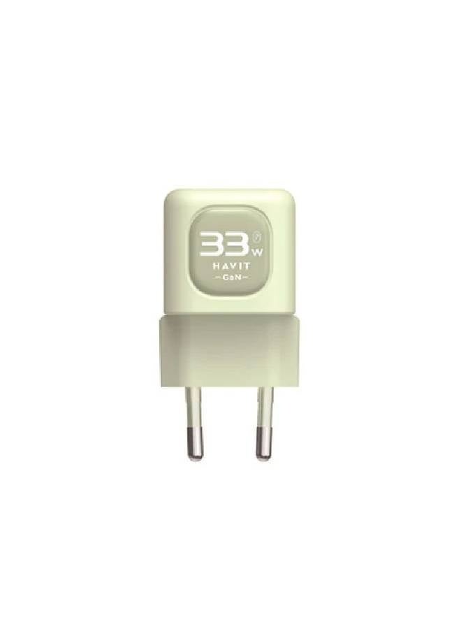 Havit Travel Charger 33w Gan - Green