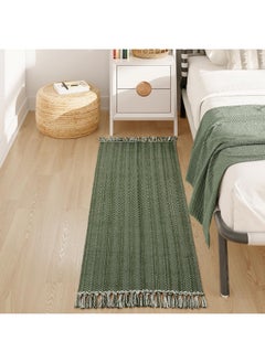 Runner Rug For Hallways, Washable Kitchen Runner Rug With Tassel Green 2'X 6' Runner Rugs, Woven Kitchen Runner Rug For Bedroom, Laundry, Bathroom - pzsku/ZDA7D1D4D8A9EEF5ED4C5Z/45/_/1735214537/e2756fda-b21e-4c01-b6b1-57284001750b