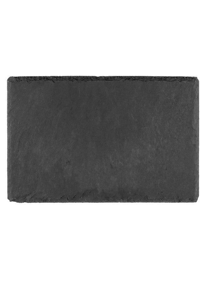 PINGEUI 8 Pack Black Slate Board, 10x5 Inch Rectangle Slate Cheese Board, Individual Stone Plates for Coffee Table, Wooden Table, Home Decor, Bar - Image 5
