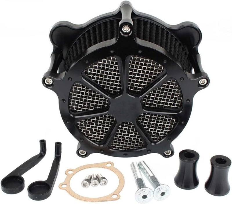 QASULER Motorcycle Air Filter Intake Kit