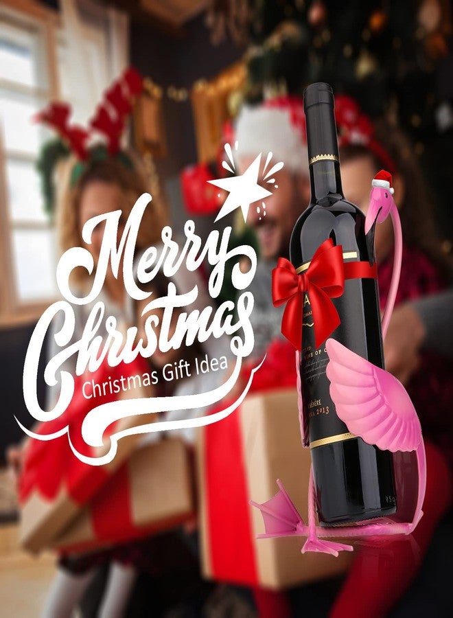 Tooarts Flamingo Wine Holder Wine Shelf Metal Sculpture Home Crafts Decoration - Image 3