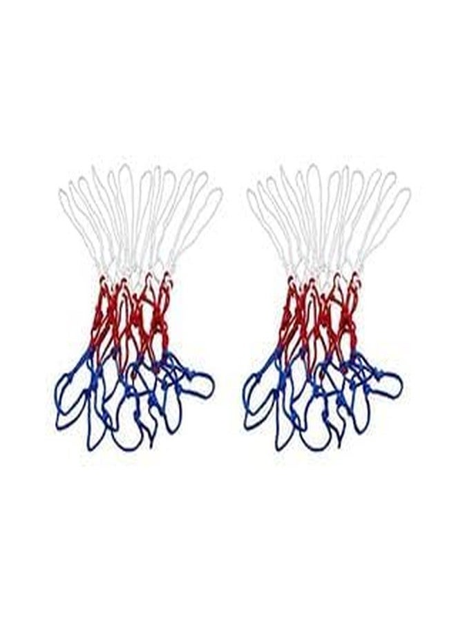 AYWAL Basketball Net Pair | Net for Basketball Playing | Suitable of Basketball Ring (Multicolor) N36 - Image 1