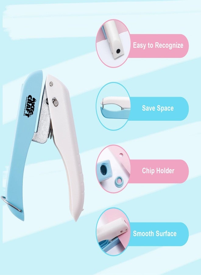 UCEC Handheld Hole Paper Punch, 1/4 Single Hole Punch One-Hole Punch, Small Hole Puncher for DIY Scrapbook Craft Paper Tags Clothing Ticket Tool (2 Pack) - Image 4