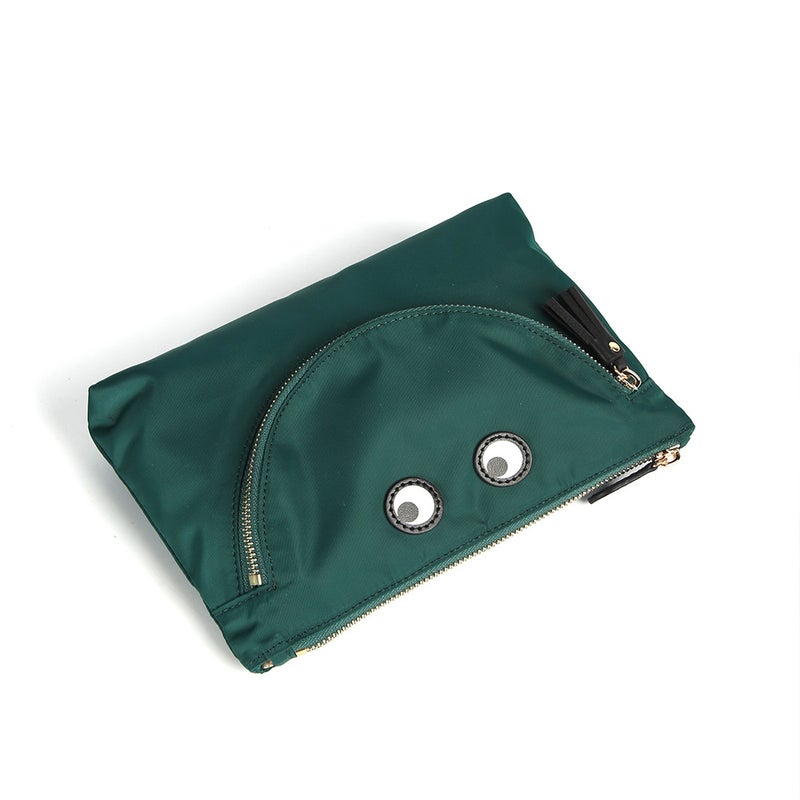 Portable Niche Semi-Handmade Any * Ya Big Handbag Waterproof Nylon Cosmetic Bag Smiley Face Envelope Hand Bag Women'S Bag - Image 3