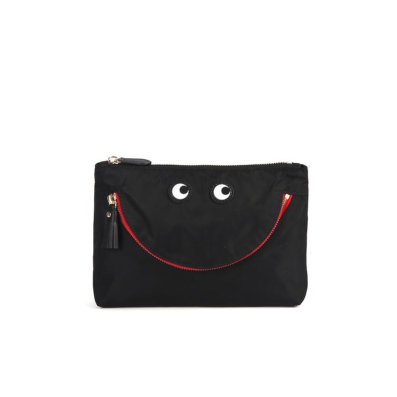 Portable Niche Semi-Handmade Any * Ya Big Handbag Waterproof Nylon Cosmetic Bag Smiley Face Envelope Hand Bag Women'S Bag - Image 2
